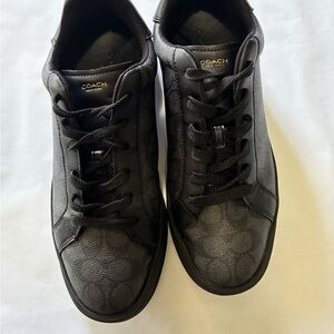 Coach Men's Black Textured Sneakers
